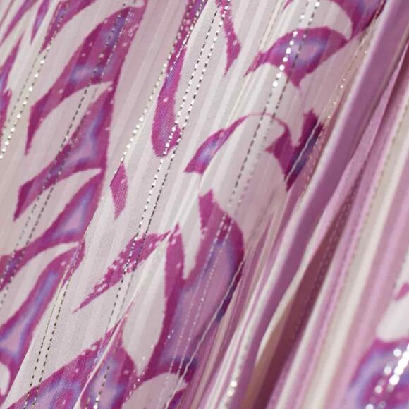 HEMANT & NANDITA Multi-Print Sequin Wrap Midi Dress Size Large - Picture 5 of 12